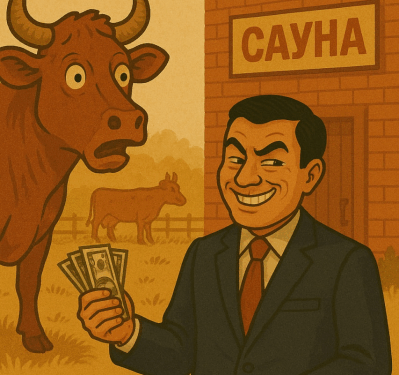 Сауна вместо скота