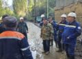 В Айнинском районе после селя восстанавливают электросети